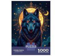 Puzzle Difficile pour Adultes 1000 Pièces Wolf Spirit Art Print-7 Puzzle, Jouet, Décoration Murale, Cadeau D'analyse Et De Logique pour Les Amis Et La Famille 70x50cm/1000pcs