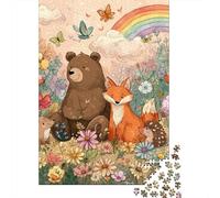 Puzzle Difficile pour Adultes 1000 Pièces Woodland Friends Garden Puzzle, Jouet, Décoration Murale, Cadeau D'analyse Et De Logique pour Les Amis Et La Famille 70x50cm/1000pcs