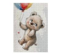 Puzzle Difficile Pour Adultes 1000pcs(38x26cm) Adorable Teddy Bear Balloons Illustration Casse-tête Pour Adultes : Un Jeu De Réflexion Amusant Et Humoristique, Un Vrai Défi À Terminer 1000pcs(38x26cm)