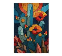 Puzzle Difficile pour Adultes 1000pcs(38x26cm) Colorful Cactus Garden Artwork Puzzles pour Adultes, Jouets Anti-Stress, Difficile, Excellent Cadeau pour Les Amateurs De Jeux 1000pcs(38x26cm)