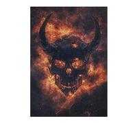 Puzzle Difficile pour Adultes 1000pcs(38x26cm) Devil Skull Nebula Art Print Puzzles pour Adultes, Jouets Anti-Stress, Difficile, Excellent Cadeau pour Les Amateurs De Jeux 1000pcs(38x26cm)