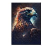 Puzzle Difficile pour Adultes 1000pcs(38x26cm) Galactic Eagle Portrait Puzzles pour Adultes, Jeu Manuel, Défi Difficile, Cadeau d'anniversaire, Cadeaux, 1000pcs(38x26cm)