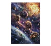 Puzzle Difficile pour Adultes 1000pcs(38x26cm) Galactic Exploration Adventure Puzzles pour Adultes, Jouets Anti-Stress, Difficile, Excellent Cadeau pour Les Amateurs De Jeux 1000pcs(38x26cm)