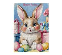 Puzzle Difficile pour Adultes 1000pcs(38x26cm) Happy Easter Bunny Gifts Puzzles pour Adultes, Jouet, Décoration Murale, Une Œuvre d'art, Un pour Les Joueurs 1000pcs(38x26cm)