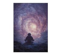 Puzzle Difficile pour Adultes 1000pcs(38x26cm) S Space Astronaut Meditation Puzzles pour Adultes, Jouets Anti-Stress, Difficile, Excellent Cadeau pour Les Amateurs De Jeux 1000pcs(38x26cm) S