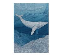 Puzzle Difficile pour Adultes 1000pcs(38x26cm) S Whale Ocean Waves Art Print-6 Puzzles pour Adultes, Jouets Anti-Stress, Difficile, Excellent Cadeau pour Les Amateurs De Jeux 1000pcs(38x26cm) S