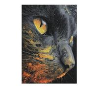 Puzzle Difficile pour Adultes 1000pcs(38x26cm) Whispering Shadows The Cat's Eye in Abstract Art Jeu De Puzzle Familial Anti-Stress, Défi Éducatif 1000pcs(38x26cm)