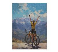 Puzzle Difficile pour Adultes 1000pcs(52x38cm) Cyclist Celebrating Victory Landscape Puzzles pour Adultes, Jouets Anti-Stress, Difficile, Excellent Cadeau pour Les Amateurs De Jeux 1000pcs(52x38cm)