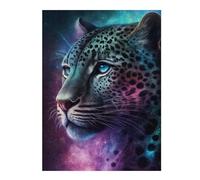Puzzle Difficile pour Adultes 1000pcs(52x38cm) Galactic Leopard Portrait -3 Puzzle pour Adultes - Jeux Amusants - Cadeaux Souvenirs pour Amis Et Famille 1000pcs(52x38cm)