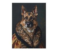 Puzzle Difficile pour Adultes 1000pcs(52x38cm) Royal German Shepherd Portrait-1 Jeu De Puzzle Familial Anti-Stress, Défi Éducatif 1000pcs(52x38cm)