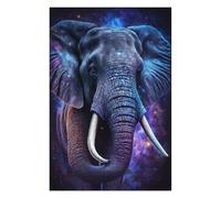 Puzzle Difficile pour Adultes 1000pcs(75x50cm) Galactic Elephant Art Print-3 Puzzles pour Adultes, Jeu Manuel, Défi Difficile, Cadeau d'anniversaire, Cadeaux, 1000pcs(75x50cm)