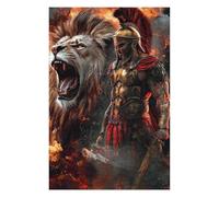 Puzzle Difficile pour Adultes 1000pcs(75x50cm) Gladiator Vs. Lion Epic Battle -2 Puzzles pour Adultes, Jouets Anti-Stress, Difficile, Excellent Cadeau pour Les Amateurs De Jeux 1000pcs(75x50cm)