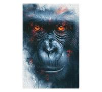 Puzzle Difficile pour Adultes 1000pcs(75x50cm) Gorilla Face Art Print Puzzles pour Adultes, Jouet, Décoration Murale, Une Œuvre d'art, Un pour Les Joueurs 1000pcs(75x50cm)