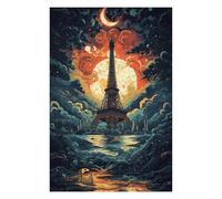 Puzzle Difficile pour Adultes 1000pcs(75x50cm) Parisian Night Romance Puzzles pour Adolescents : Jeu Pratique, Analyse Et Défi Éducatif De Logique 1000pcs(75x50cm)