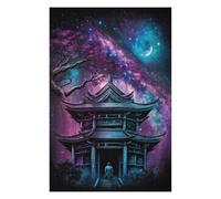 Puzzle Difficile pour Adultes 1000pcs(75x50cm) Serene Pagoda Under Celestial Sky Puzzle pour Adultes - Jeux Amusants - Cadeaux Souvenirs pour Amis Et Famille 1000pcs(75x50cm)