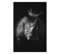 Puzzle Difficile pour Adultes 1000pcs(75x50cm) Wild Rhinoceros Poster Puzzles pour Adultes, Jeu Manuel, Défi Difficile, Cadeau d'anniversaire, Cadeaux, 1000pcs(75x50cm)