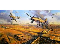 Puzzle Difficile pour Adultes, 1500 pièces, Bataille Militaire avec Chars et Avions, Combat au Sol, 57x87cm