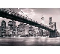 Puzzle Difficile pour Adultes 1500 pièces Pont de Brooklyn en Noir et Blanc Mj266TY 57x87cm