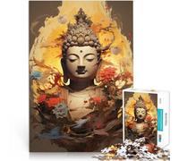 Puzzle Difficile pour Adultes 2000 pièces “ Art du Bouddha” Fait de Papier，pour Les 14 Ans et Plus Jeu intellectuel Bon Cadeau。Taille：70x100cm/27.5x39.3pouce
