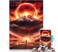 Puzzle Difficile pour Adultes 2000 pièces Tempête de feu dans Le désert Japonais Fait de Papier，pour Les 14 Ans et Plus Décoration d'art pour la Maison C'est Un pour Toute la Famille。