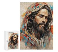 Puzzle Difficile pour Adultes 300 PCS Abstract Savior Portrait Puzzles pour Adultes - Jeu Familial - pour S'amuser en Famille - Un pour Les Amateurs De Jeux 300 PCS
