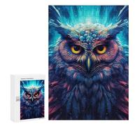 Puzzle Difficile pour Adultes 300 PCS Colorful Mystical Owl Art Puzzles pour Adultes, Jouet, Décoration Murale, Défi Éducatif De Course De Vitesse Manuelle 300 PCS