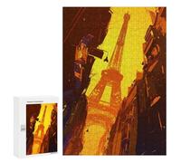 Puzzle Difficile pour Adultes 300 PCS Eiffel Tower View Puzzles pour Adultes - Jeu Familial - pour S'amuser en Famille - Un pour Les Amateurs De Jeux 300 PCS