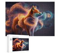 Puzzle Difficile pour Adultes 300 PCS Galactic Fox Majesty Puzzles pour Adultes, Jouet, Décoration Murale, Défi Éducatif De Course De Vitesse Manuelle 300 PCS
