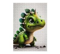 Puzzle Difficile pour Adultes 38x26cm/1000pcs Adorable Dinosaur Artwork Puzzles pour Adultes, Jouets Anti-Stress, Décoration Intérieure, Cadeau d'anniversaire, Cadeaux, 38x26cm/1000pcs