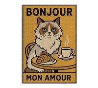 Puzzle Difficile pour Adultes 38x26cm/1000pcs Bonjour Mon Amour Cat Illustration Puzzles pour Adultes - Jeux De Détente - Analyse Et Logique - Défi Éducatif 38x26cm/1000pcs