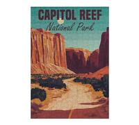 Puzzle Difficile pour Adultes 38x26cm/1000pcs Capitol Reef National Park Puzzle, Jouet, Décoration Murale, Motif À Assembler, pour Les Jeux 38x26cm/1000pcs