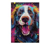 Puzzle Difficile pour Adultes 38x26cm/1000pcs Colorful Dog Portrait Artwork Puzzle pour Adultes, Casse-tête, Jeu De Rapidité, pour Les Joueurs 38x26cm/1000pcs