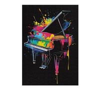 Puzzle Difficile pour Adultes 38x26cm/1000pcs Colorful Grand Piano Puzzle, Jouet, Décoration Murale, Motif À Assembler, pour Les Jeux 38x26cm/1000pcs