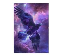Puzzle Difficile pour Adultes 38x26cm/1000pcs Cosmic Eagle Soaring Through Nebula Casse-tête pour Adultes, Jeu De Réflexion, Décoration Murale, Cadeau d'anniversaire, Cadeaux, 38x26cm/1000pcs