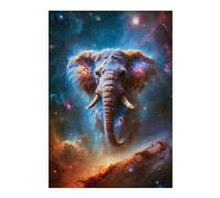 Puzzle Difficile pour Adultes 38x26cm/1000pcs Cosmic Elephant Nebula Puzzles pour Adultes - Jeu Familial - Une Œuvre d'art Stimulante À Compléter 38x26cm/1000pcs