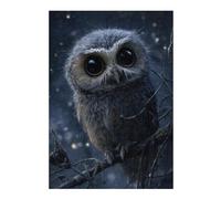 Puzzle Difficile pour Adultes 38x26cm/1000pcs Cute Owl Perched on Branch Puzzle, Jouet, Décoration Murale, Motif À Assembler, pour Les Jeux 38x26cm/1000pcs