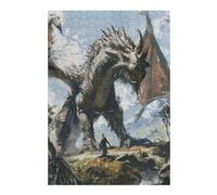 Puzzle Difficile pour Adultes 38x26cm/1000pcs Dragon Colored Sketch Puzzle, Jouet, Décoration Murale, Motif À Assembler, pour Les Jeux 38x26cm/1000pcs