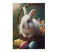 Puzzle Difficile pour Adultes 38x26cm/1000pcs Easter Basket with Bunny-4 Puzzle pour Adultes - Jeu Manuel - Décoration Parfaite pour Les Amateurs De Jeux 38x26cm/1000pcs