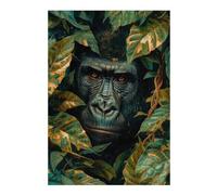 Puzzle Difficile pour Adultes 38x26cm/1000pcs Gorilla in The Jungle Puzzles pour Adultes, Jouets Anti-Stress, Décoration Intérieure, Cadeau d'anniversaire, Cadeaux, 38x26cm/1000pcs