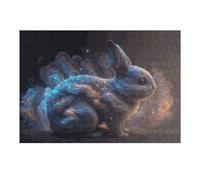 Puzzle Difficile pour Adultes 38x26cm/1000pcs Magical Rabbit in Starry Night Puzzle pour Adultes, Jouet Anti-Stress, Cadeau d'anniversaire pour Les Amis Et La Famille 38x26cm/1000pcs