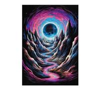 Puzzle Difficile pour Adultes 38x26cm/1000pcs Neon Mountain Pathway Puzzles pour Adultes Jeux De Détente Cadeau d'anniversaire Cadeau d'anniversaire, Cadeaux, 38x26cm/1000pcs