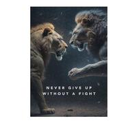 Puzzle Difficile pour Adultes 38x26cm/1000pcs Never Give Up Puzzle pour Adultes - Jeu Manuel - Décoration Parfaite pour Les Amateurs De Jeux 38x26cm/1000pcs