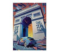 Puzzle Difficile pour Adultes 38x26cm/1000pcs Paris Arc De Triomphe 3 Casse-tête pour Adultes, Jeu De Réflexion, Décoration Murale, Cadeau d'anniversaire, Cadeaux, 38x26cm/1000pcs