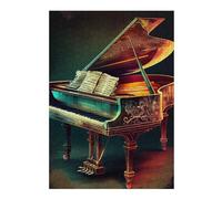 Puzzle Difficile pour Adultes 38x26cm/1000pcs Piano Illustration Casse-tête pour Adultes, Jeu De Réflexion, Décoration Murale, Cadeau d'anniversaire, Cadeaux, 38x26cm/1000pcs