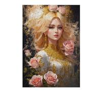 Puzzle Difficile pour Adultes 38x26cm/1000pcs Princess of Roses Puzzle pour Adultes, Jeu De Réflexion, Décoration Intérieure, Défi Éducatif 38x26cm/1000pcs