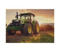 Puzzle Difficile pour Adultes 38x26cm/1000pcs Sunset Farm Scene with Tractor -1 Puzzle pour Adultes, Jouet Anti-Stress, Cadeau d'anniversaire pour Les Amis Et La Famille 38x26cm/1000pcs