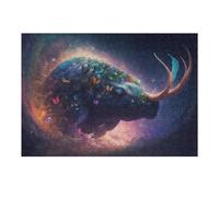 Puzzle Difficile pour Adultes 38x26cm/1000pcs Whimsical Rhino A Cosmic Butterfly Dream Puzzle pour Adultes, Casse-tête, Jeu De Rapidité, pour Les Joueurs 38x26cm/1000pcs
