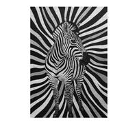 Puzzle Difficile pour Adultes 38x26cm/1000pcs Zebra in Black and White Puzzle, Jouet, Décoration Murale, Motif À Assembler, pour Les Jeux 38x26cm/1000pcs