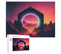 Puzzle Difficile pour Adultes 500 PCS A Synthwave Exploration Puzzles pour Adultes Jeux Amusants Décoration Intérieure Défi Éducatif 500 PCS