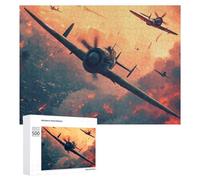 Puzzle Difficile pour Adultes 500 PCS Aerial Dogfight Casse-tête pour Adultes, Jeu De Réflexion, Cadeau d'anniversaire, Cadeaux, 500 PCS